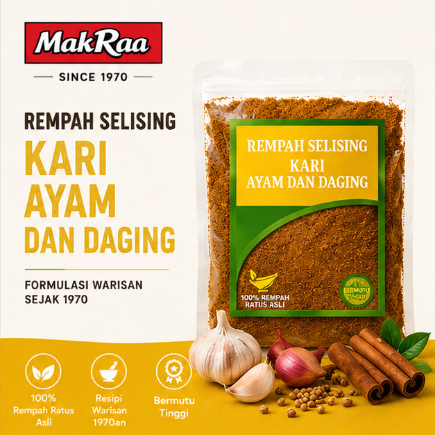 Rempah Selising Kari Ayam dan Daging 2